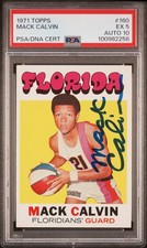 1971-72 Topps Mack Calvin #160 Autograph 10 PSA 5