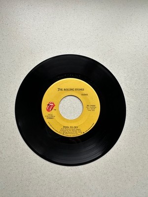 Rolling Stones - Fool To Cry / Hot Stuff. 7'' vinyl. Jukebox. VG+