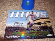 2023 Topps Chrome Update Julio Rodriguez Titans #CT-17 Mariners 🔥 