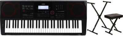 Casio CT-X3000 + On-Stage TMP-KPK6500-BB Value Bundle