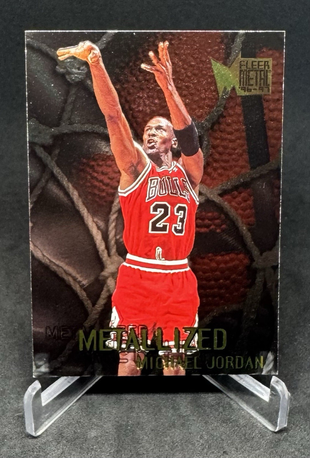 1996-97 Fleer Metal - Metallized Michael Jordan #128 Bulls HOF MVP GOAT
