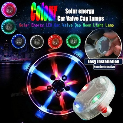 15 Modes Solar Energy Auto Flash LED Car Wheel Hub Tire Valve Cap Light Lamp