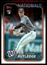 2024 Topps #503 Jackson Rutledge RC Rookie Card. rookie card picture