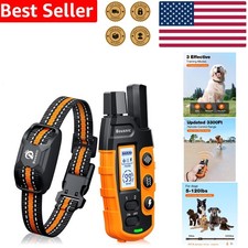 Waterproof Dog Training Collar e Collar 3300FT Range Remote Beep Vibration Shock