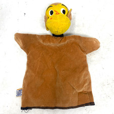 Vintage Dream Pets Brown/Yellow Monkey Dakin Hand Puppet Made in USA RARE 8"
