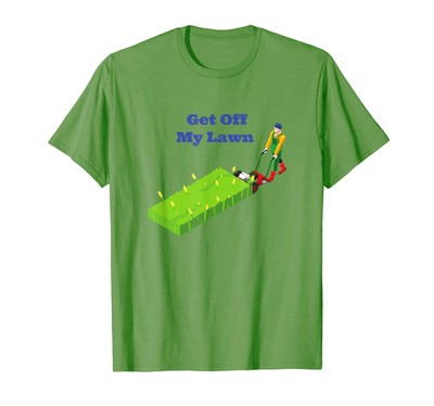 Runter von meinem Rasen lustig sagen Rasenmäher T-Shirt