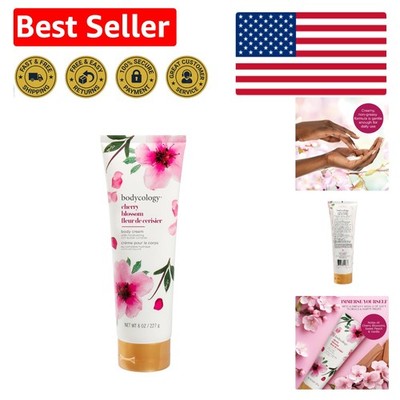 Indulge in 8 oz Cherry Blossom Body Cream - Non-Greasy, Cruelty-Free