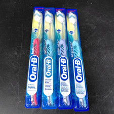 Oral-B Indicator Soft Bristles Compact 35 Toothbrush Lot 4 Adult Multicolor