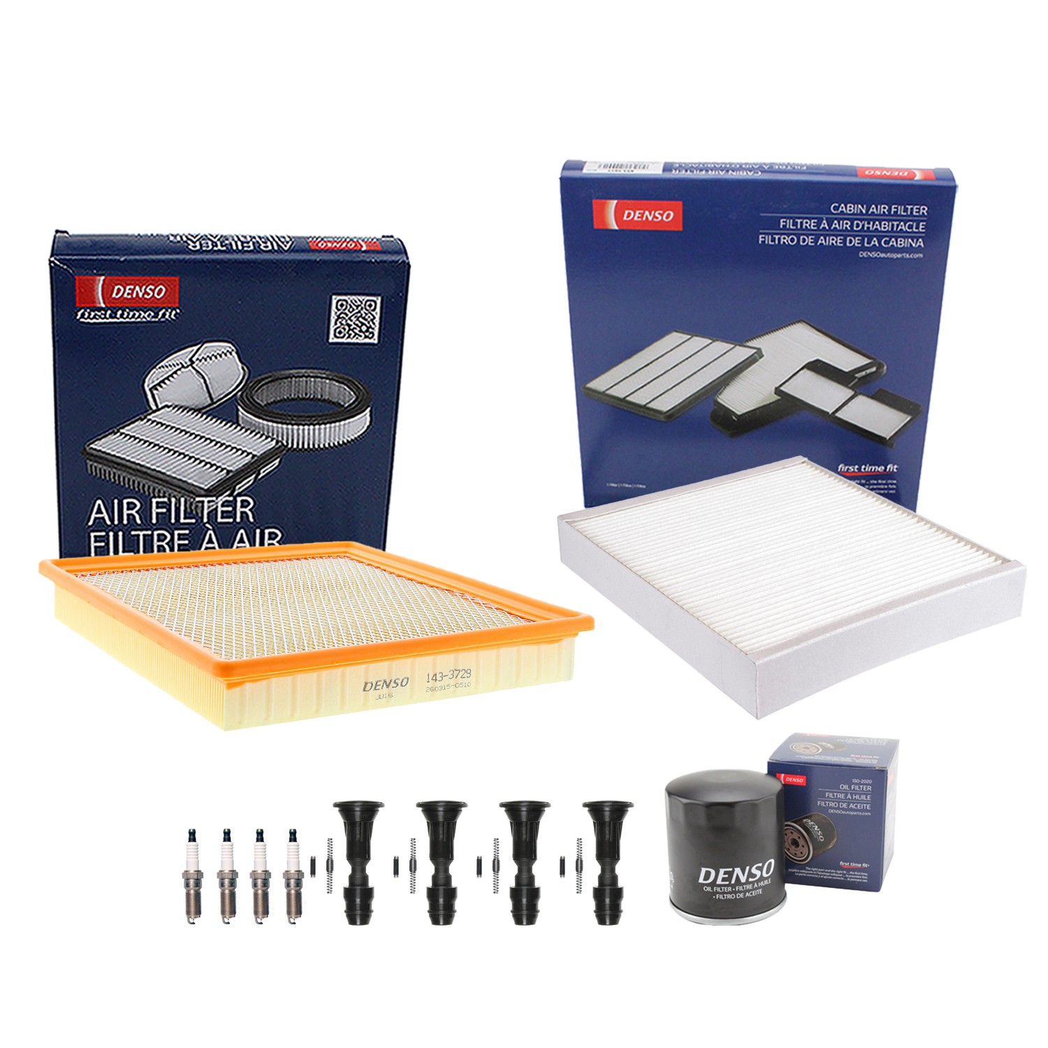 Denso Tune Up Kit 4 Spark Plugs  Boots Kit for Regal 2.0L L4 Turbocharged X LTG