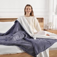 Electric Blanket Twin Size - Purple Heated 62" x 84", 04-lavender
