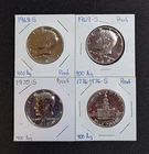 1968-S,69-S,70-S,76-S Kennedy 40% Silver Half Dollars Proof/BU Lot #26K28