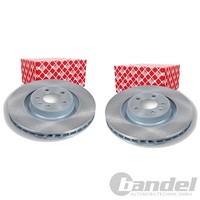 2X Febi Bremsscheiben Ø345Mm Vorne Passend FÜR Audi A4 A5 Q5