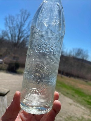 RARE Big Chief Soda Water Bottle Tell City Indiana Coca Cola Bottling Co 9oz