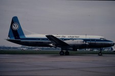 Dia Convair CV-580 Nor-Fly 35mm gerahmt OP-L8-33