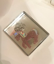 Eccolo Glitter Pink Horse Glitter Keychain, 5"