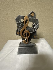 Music Trophy Award 6 1/4  Tall Or Desk decoration