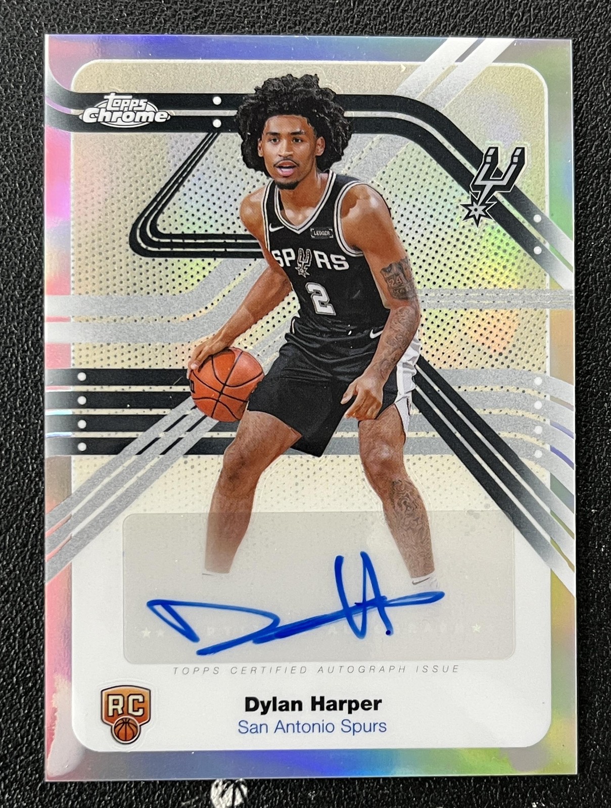 2025-26 Topps Chrome Dylan Harper RC Rookie Auto Next Stop Refractor