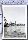 WW2 Era Military BW Photo Snapshot Destroyed Bridge Cologne Germany