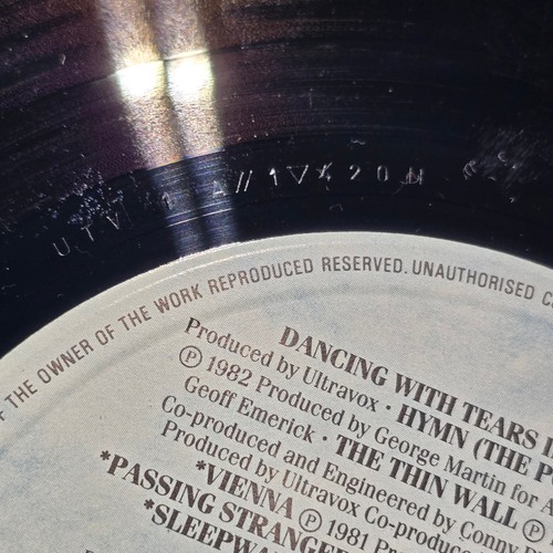 Ultravox The Collection 1984 Vinyl LP Chrysalis Rock Compilation - Bild 9 von 9