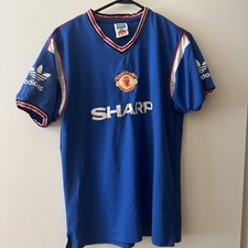 Adidas Manchester United Retro Soccer Jersey Norman Whiteside #5 Size Large