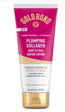 Collagen Body & Face Serum Lotion – Gold Bond Plumping Moisturizer, 8oz Cherry