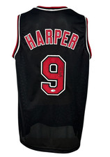 Chicago Bulls Ron Harper Autographed Pro Style Jersey JSA Authenticated
