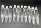 Lot of 10 Corning Pyrex Glass Conical 50 ml Centrifuge Tube Science Laboratory