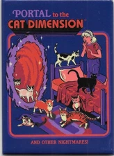 STEVEN RHODES PORTAL TO THE CAT DIMENSION MAGNET 2.5” X 3.5” NEW