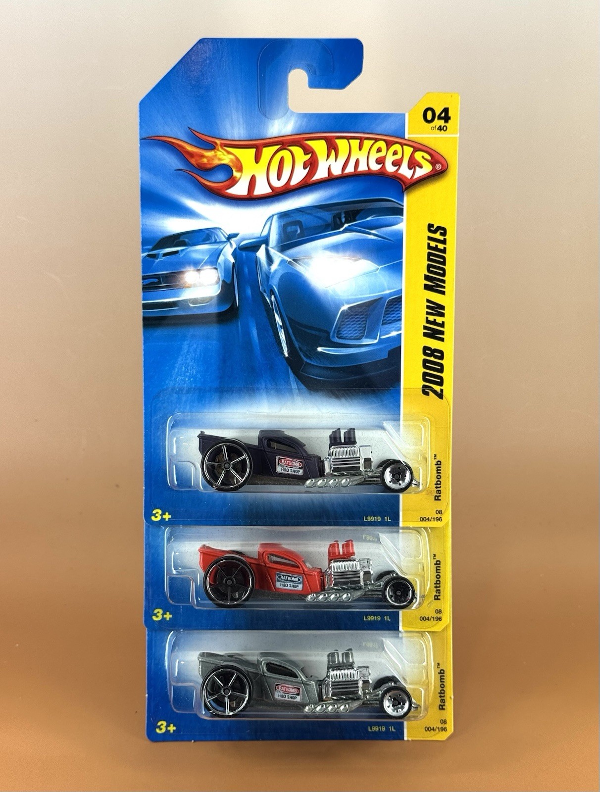 Hot Wheels 2008 New Models RATBOMB (lot of 3 variations) 04/40