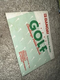 Bandai Golf: Challenge Pebble Beach Nintendo NES Video Game Complete In Box CIB