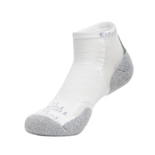 Thorlos Mens Experia Xccu Thin Cushion Low Cut Running Socks, Large, White