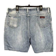 Vintage 1980s Wrangler Jean Shorts Mens 38 Denim 80s USA Short Workwear Skater
