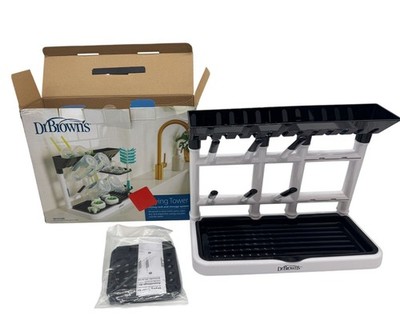 Dr. Browns Drying Tower Baby Bottle Drying Rack and Storage System Black
