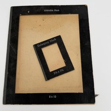 Vintage Darkroom Enlarging Masks Set - 8x10 and 2.25x3.25 Photographic Easels