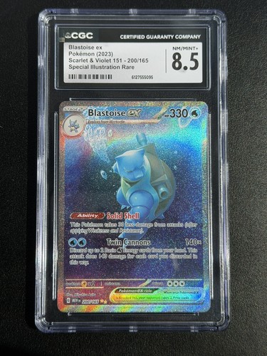 Blastoise ex graded CGC 8.5 for sale on eBay