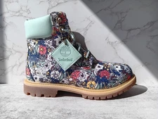 TIMBERLAND WOMENS 6 INCH PREMIUM 'CANVAS FLORAL' A1BHZ