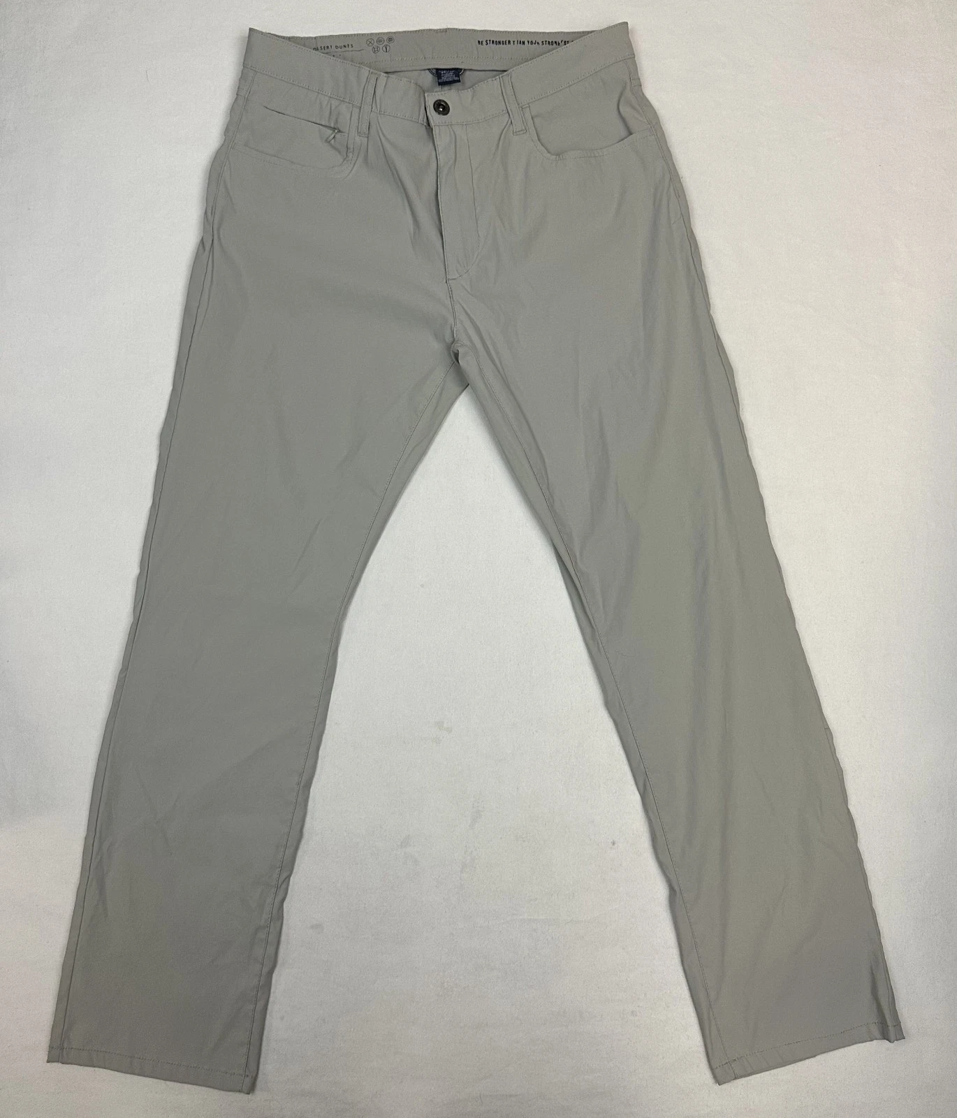 Desert Dunes Pants Mens 34x32 Stretch Nylon Golf Hiking Chinos Tan
