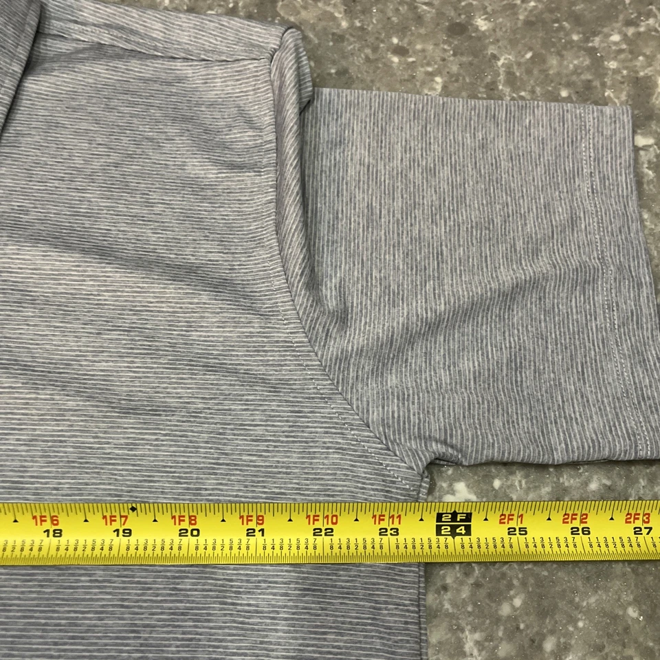 Bald Head Blues Polo Mens Large Gray Logo Print Performance Golf Shirt - Image 4 of 4