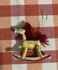 Vintage rocking horse ornament
