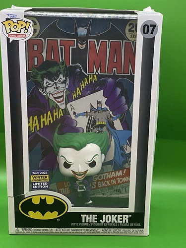 FUNKO POP COMIC COVERS DC THE JOKER #07 2022 WINTER CONVENTION EXCLUSIVE SG