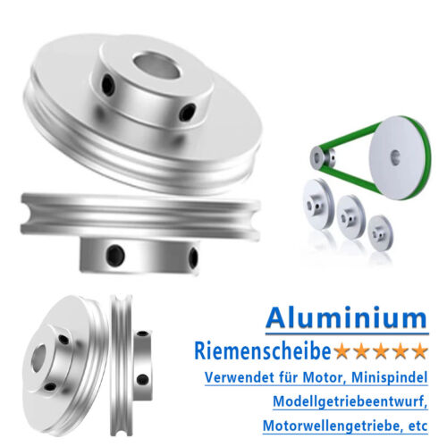 Alu PU Einzelner Rillenriemenscheibe Antriebs Riemenscheibe Ø20-80mm Loch 5-15mm - Bild 3 von 232