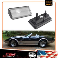 For 1974-1979 Chevy Corvette C3 Clear Lens Front OR Rear Side Marker Lights 2PCS