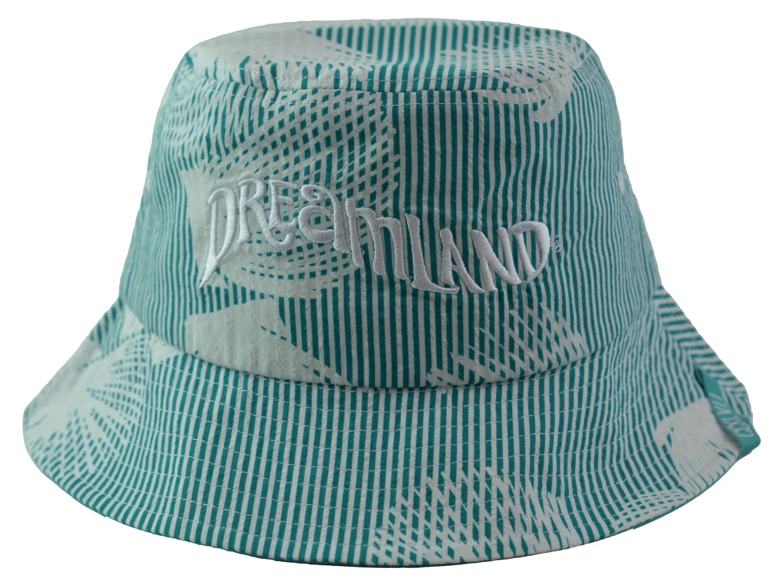 Dreamland Aqua Floral Bucket Style Fishing Cap Bucket Hat