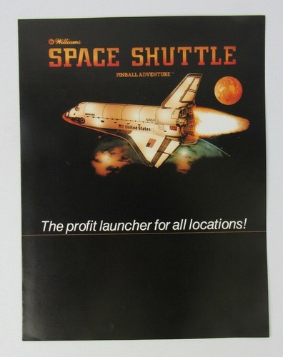 Williams Space Shuttle Pinball Machine Advertising Flyer - 第 1/3 張圖片