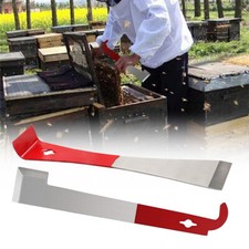 Stainless Steel Bee Hive Tool J Hook Bee Frame Lifter Scraper Multifunctional