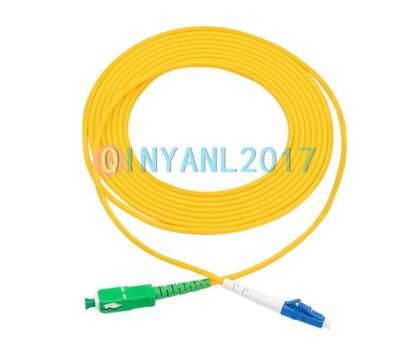 50 Meter SC/APC to LC/UPC SM Single Mode 9/125 Fiber Patch Cord Simplex Cable