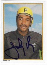 JOHNNY RAY 1987 TOPPS GLOSSY ALL-STAR AUTOGRAPHED SIGNED # 55 PITTSBURGH PIRATES