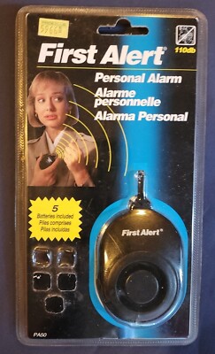 First Alert Personal Panic Alarm 110db (PA50) New In Box, NO BATTERIES. PHOTOS