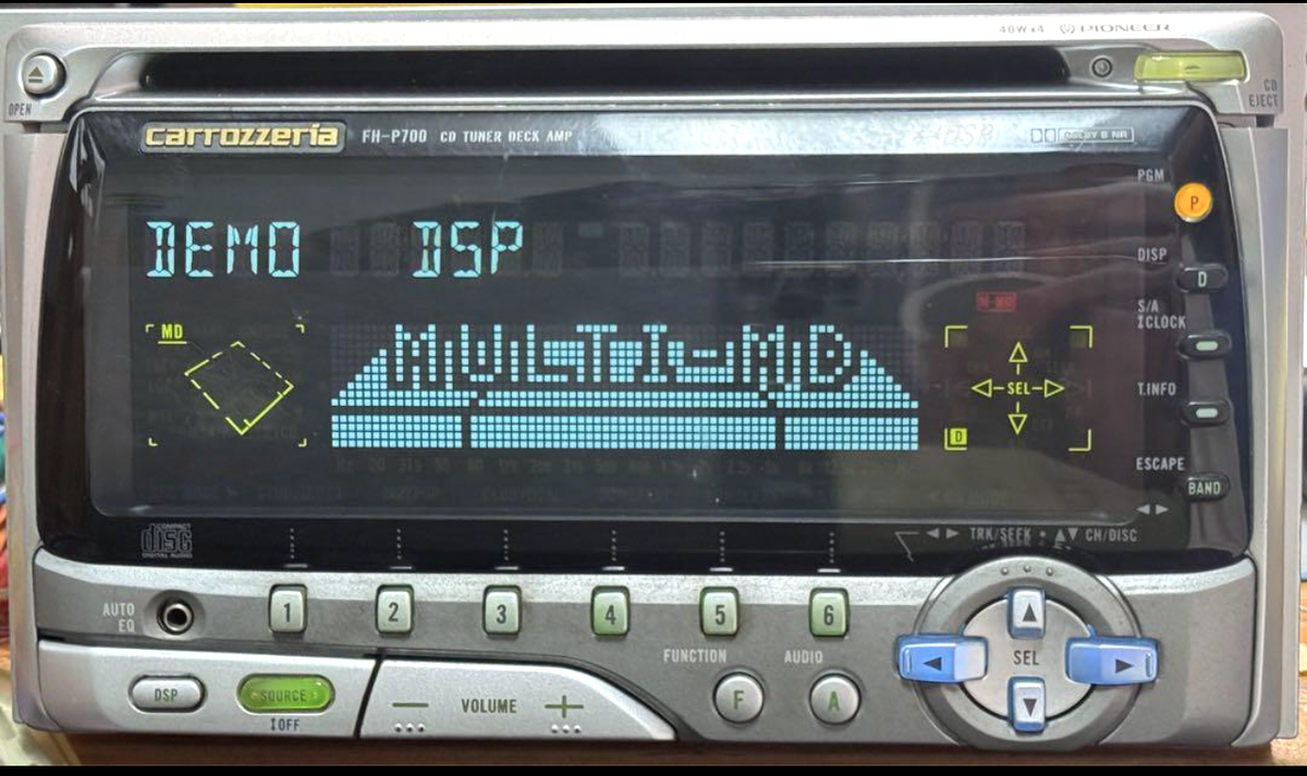 Rare Item Carrozzeria FH-P700 Multi CD MD Control DSP Tuner Rare Item Carrozzeria FH-P700 Multi CD MD Control DSP Tuner