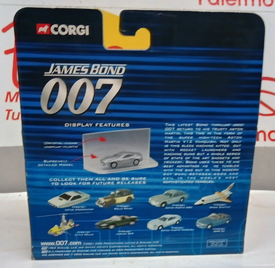 CORGI PLUS 2 ASTON MARTIN V12 VANQUISH DIE ANOTHER DAY - Immagine 3 di 3